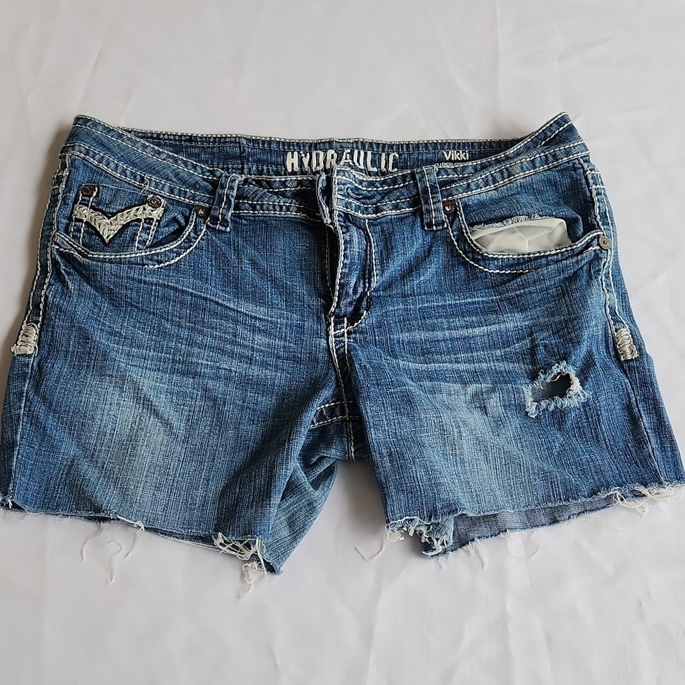 Hydraulic jean Shorts